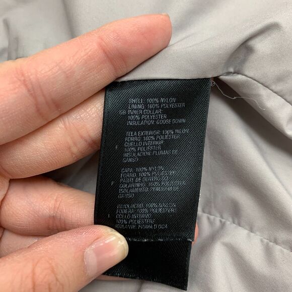 The North Face Alis Puffer Jacket Womens Medium Ivory 550 Down Insulated Quilted - Picture 12 of 16